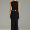 Luxury Flower Fashion O-neck Short Top Long Slim Skirt Set - Image 3