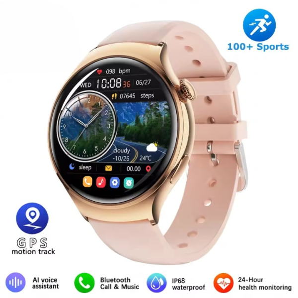 Sports Track Heart Rate Oximetry Monitoring Health  Woman Smartwatch