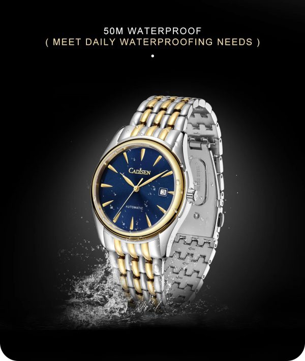 Stainless Steel AR Sapphire Elegant Automatic Machinery Watches - Image 15