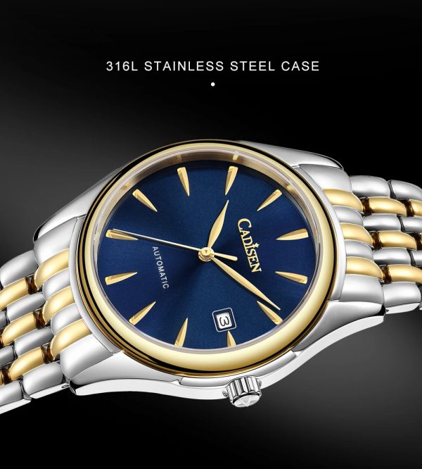 Stainless Steel AR Sapphire Elegant Automatic Machinery Watches - Image 16