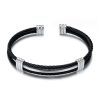 Stainless Steel Open Cuff Wire Hip Hop Knot Unisex Bracelet - Image 3