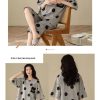 Summer Sleepwear Plus Size Student Pajama Set Thin Short Sleeve Seven Pants Design - Image 4