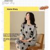 Summer Sleepwear Plus Size Student Pajama Set Thin Short Sleeve Seven Pants Design