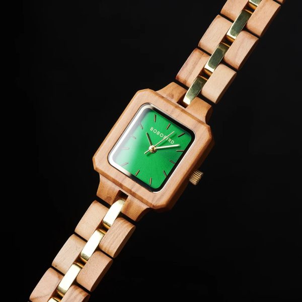 Wooden Fashion Niche Wrist Watch With Wood box - Image 7