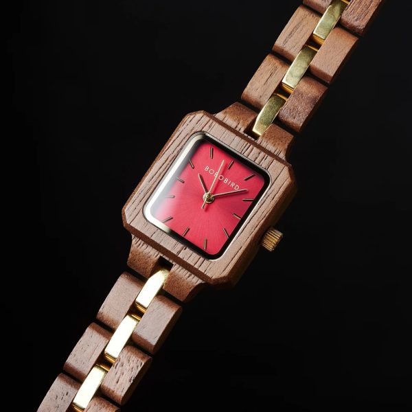 Wooden Fashion Niche Wrist Watch With Wood box - Image 8