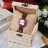 Wooden Fashion Niche Wrist Watch With Wood box - Image 9