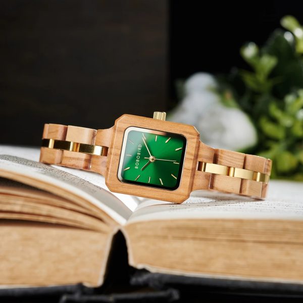 Wooden Fashion Niche Wrist Watch With Wood box - Image 11