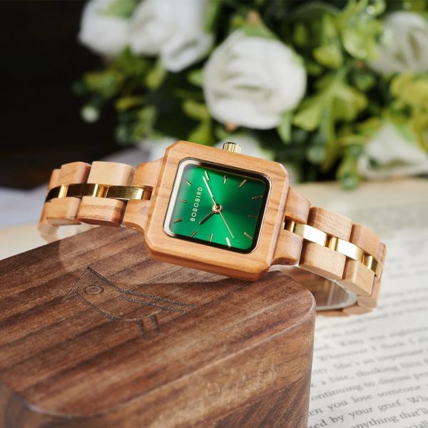 Wooden Fashion Niche Wrist Watch With Wood box - Image 12
