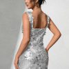 Backless Sequin Fashion Elegant Bodycon Mini Party Dresses - Image 23