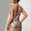Backless Sequin Fashion Elegant Bodycon Mini Party Dresses - Image 10