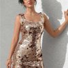 Backless Sequin Fashion Elegant Bodycon Mini Party Dresses - Image 11