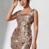 Backless Sequin Fashion Elegant Bodycon Mini Party Dresses - Image 7
