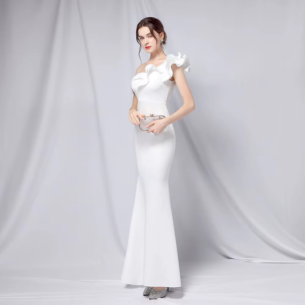Elegant Korean Mermaid Dress for Evening Prom and Party Glam - Image 4