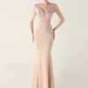 Luxury Lace Rhinestone Backless Evening Long Dresses - Image 5
