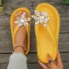 Six-Petal Flower Pattern Flip-Flop Daily Walking Comfort Soft Sandal - Image 2
