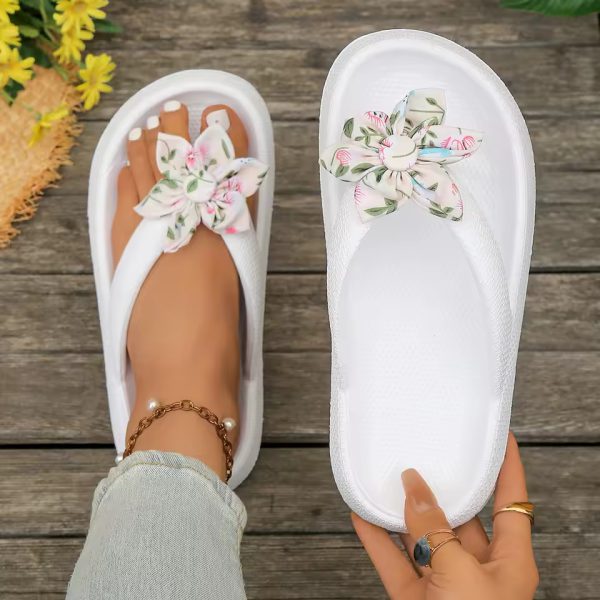 Six-Petal Flower Pattern Flip-Flop Daily Walking Comfort Soft Sandal - Image 4