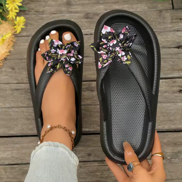 Six-Petal Flower Pattern Flip-Flop Daily Walking Comfort Soft Sandal - Image 6