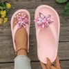 Six-Petal Flower Pattern Flip-Flop Daily Walking Comfort Soft Sandal - Image 7