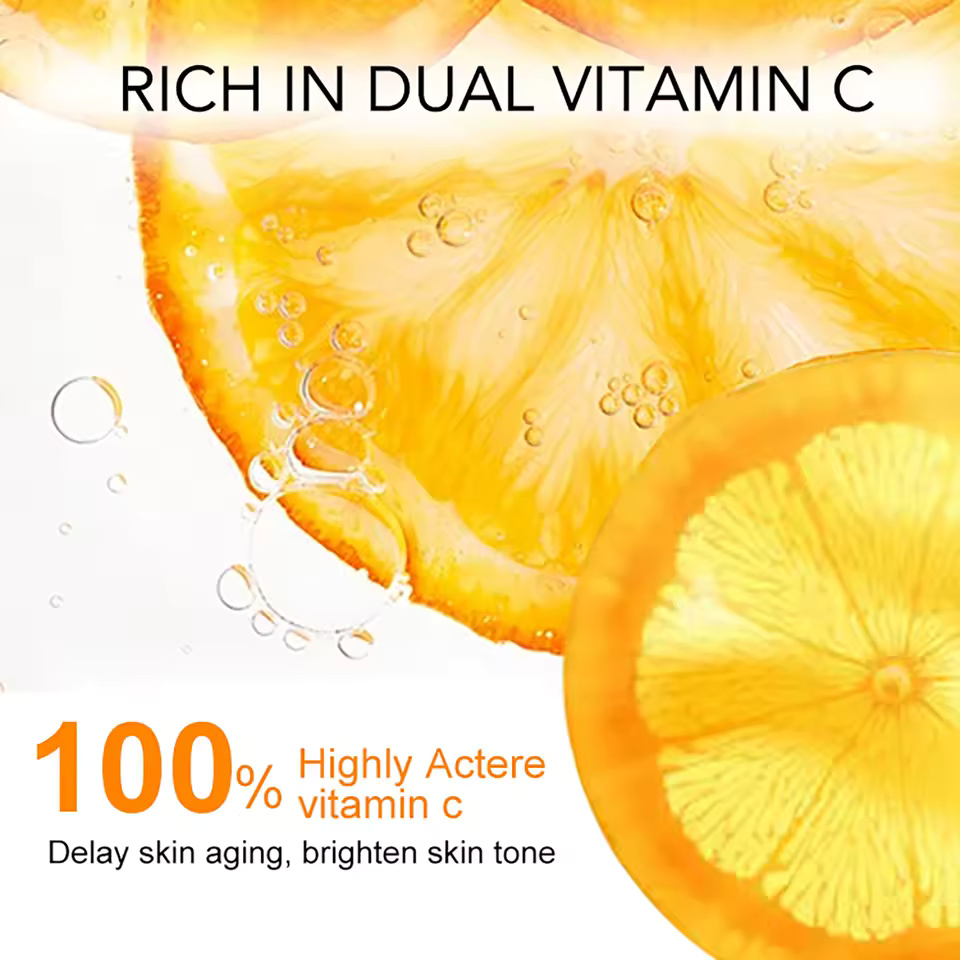 Skin Brightening Vitamin C Whitening Moisturizing Anti Aging Lotion and Serum Kit - Image 6