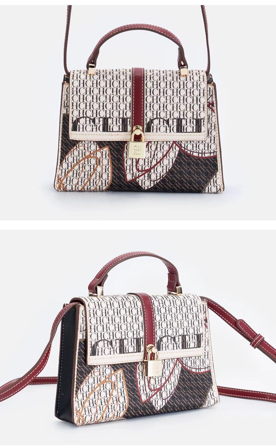 Exquisite Casual High-quality Fashionable Crossbody Bag With Lock Design - Image 13
