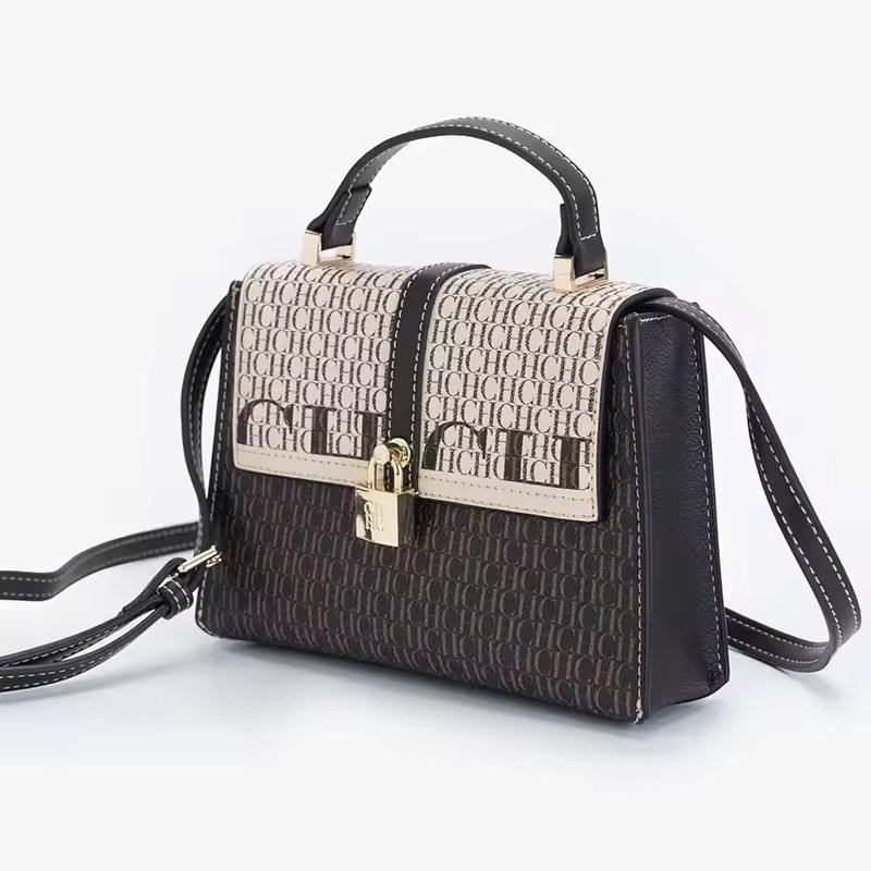Exquisite Casual High-quality Fashionable Crossbody Bag With Lock Design - Image 6