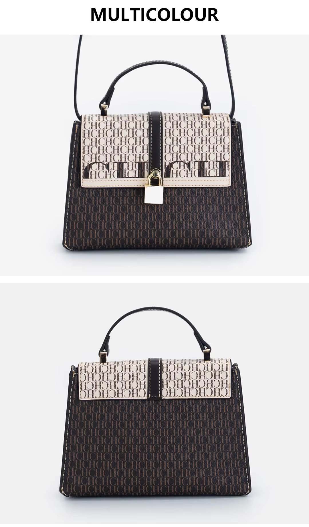 Exquisite Casual High-quality Fashionable Crossbody Bag With Lock Design - Image 2